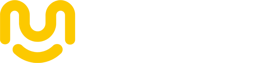 Logo med navn, hvid